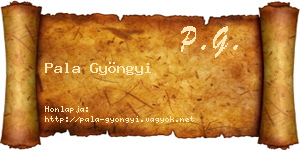 Pala Gyöngyi névjegykártya